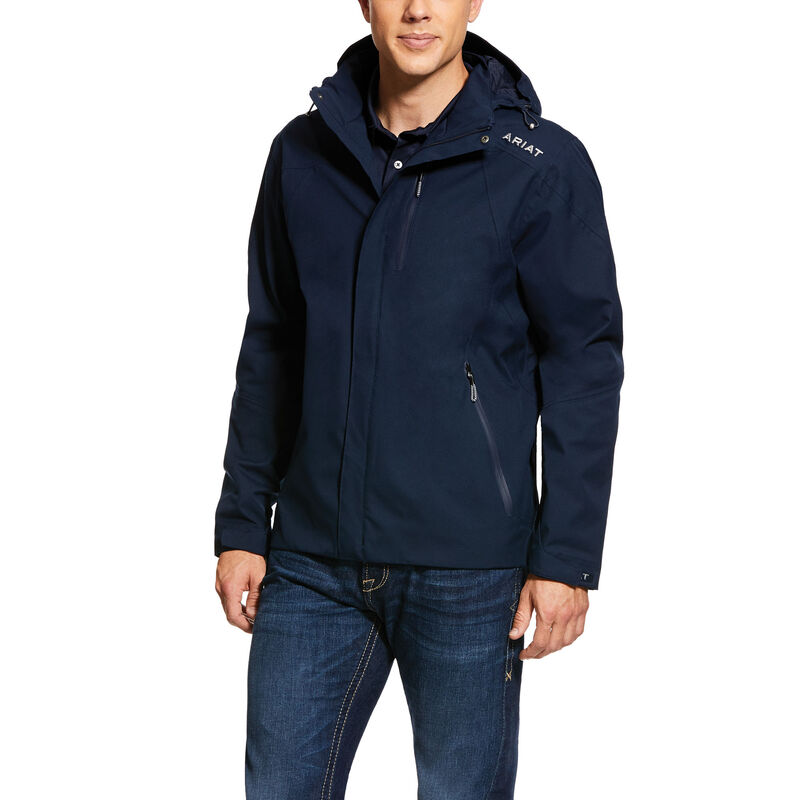 Chaqueta Ariat Coastal Waterproof Azul Marino Hombre - Chile 054-JKLENI